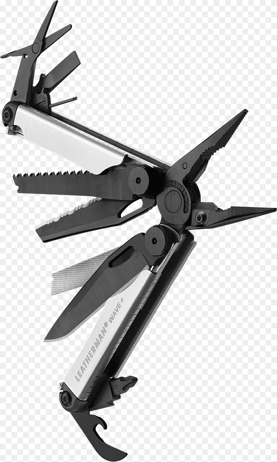 Black And Silver Wave Plus, Device, Blade, Dagger, Knife Free Png