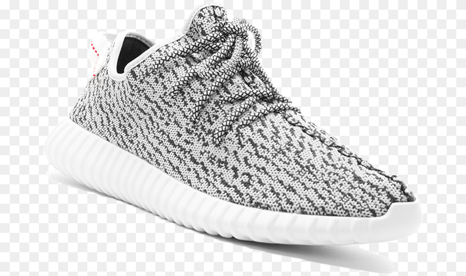 Black And Whit Yeezys Adidas, Clothing, Footwear, Shoe, Sneaker Free Png Download