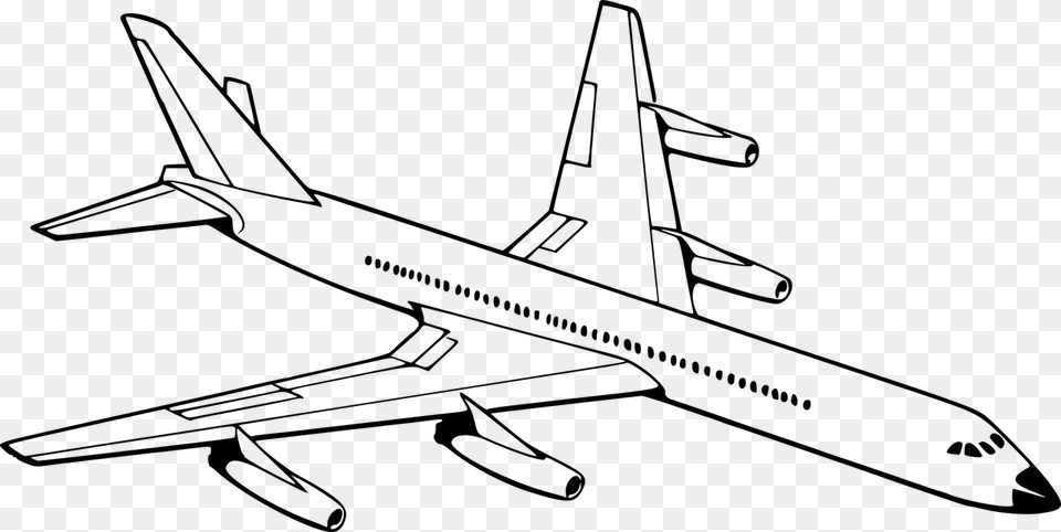 Black And White Airplane, Gray Free Png