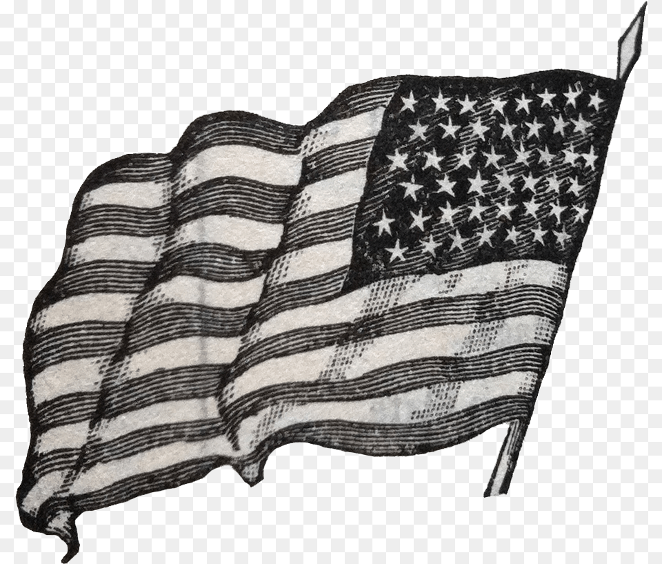 Black And White American Flag Transparent, American Flag Png