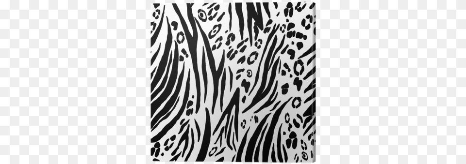 Black And White Animal Seamless Pattern Drawn Watercolor Watercolor Painting, Art, Mammal, Modern Art, Wildlife Png Image