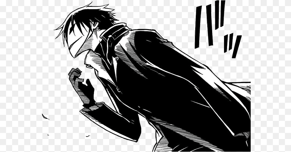 Black And White Anime Darker Than Black Hd Darker Than Black Manga, Book, Comics, Publication, Adult Png Image