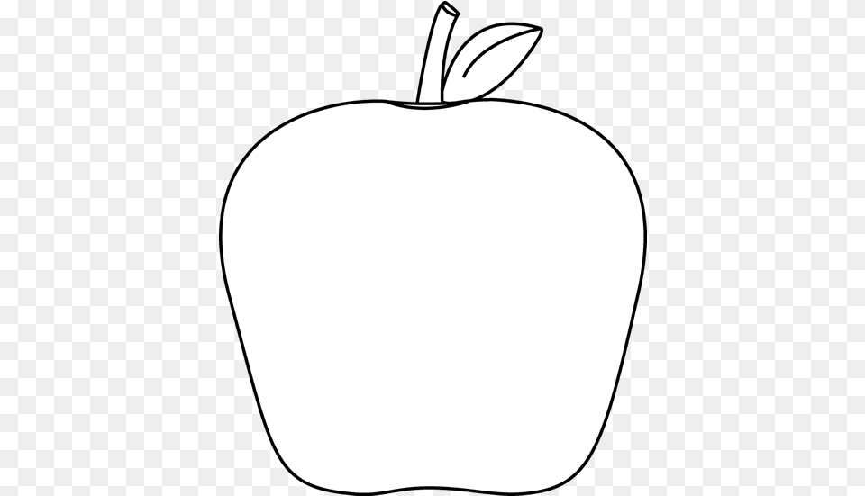 Black And White Apple Clip Art White Apple Clipart White Apple Clipart, Plant, Produce, Fruit, Food Free Transparent Png