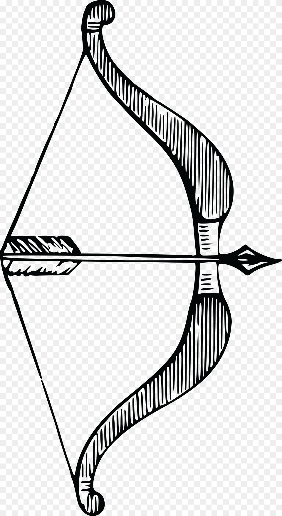 Black And White Archery Clipart, Weapon, Bow, Sport, Cross Free Png Download