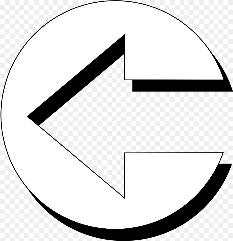 Black And White Arrow Symbol Clip Art Circle Abstract Circle, Star Symbol, Astronomy, Moon, Nature Png