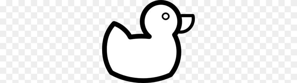 Black And White Baby Graphics Black White Duck Clip Art, Animal, Bird, Astronomy, Moon Png Image
