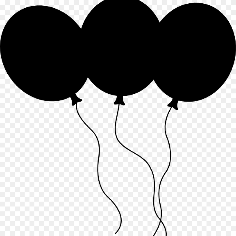 Black And White Balloons Clipart Black Balloons Clip Balloons Clip Art Black, Gray Png