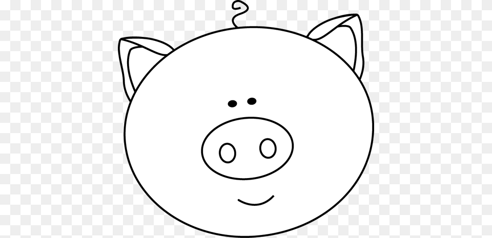 Black And White Black And White Pig Face Pigs, Stencil, Piggy Bank, Ammunition, Grenade Png Image