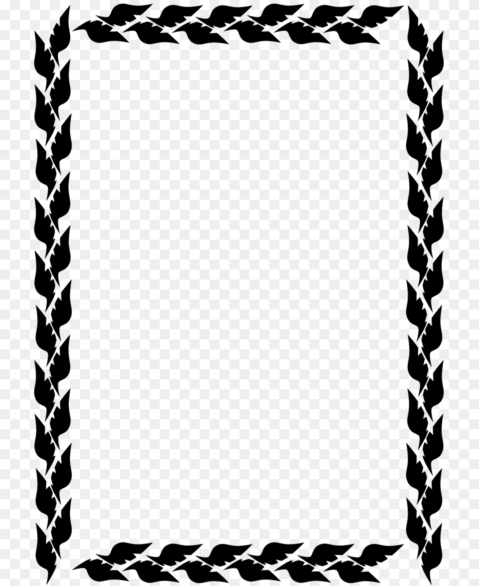 Black And White Border, Gray Free Png Download