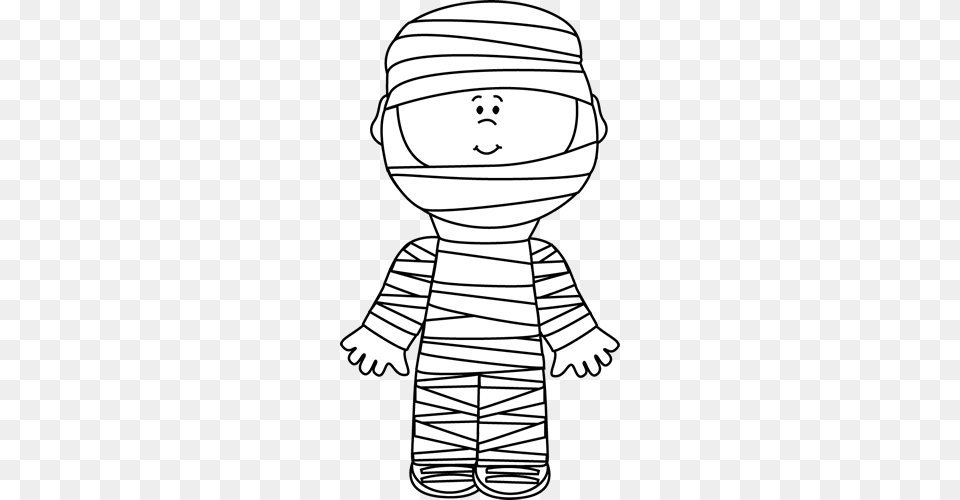 Black And White Boy Mummy Halloween Halloween White Boys, Art, Drawing, Baby, Person Free Transparent Png