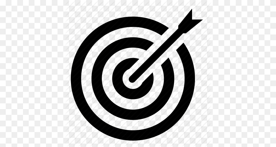 Black And White Bulls Eye Clipart Bullseye Clip Art, Spiral Png Image