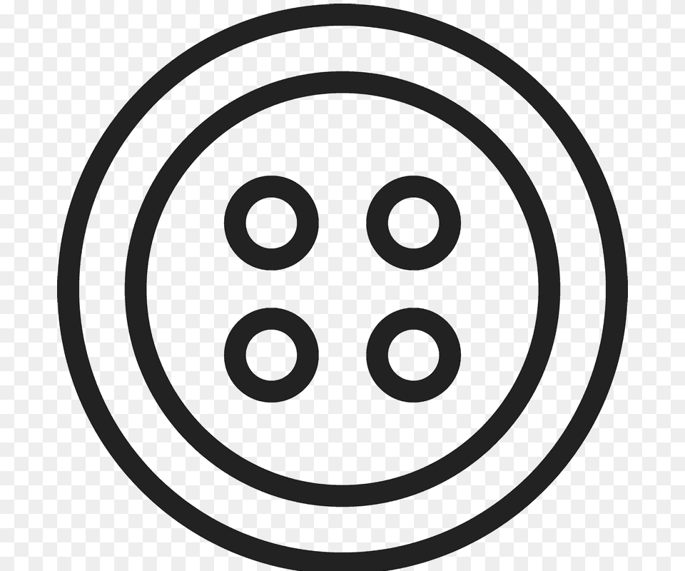 Black And White Button Outline, Alloy Wheel, Vehicle, Transportation, Tire Free Png Download