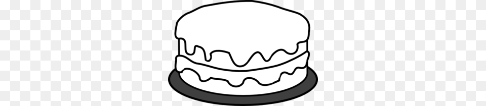 Black And White Cake Clipart, Food, Cream, Dessert, Icing Png Image