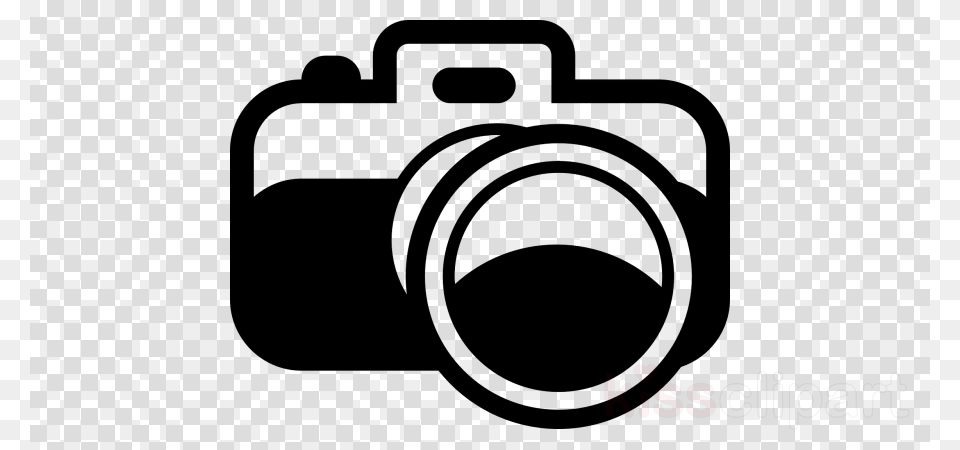 Black And White Camera Clipart Photographic Film Camera, Electronics, Digital Camera, Qr Code Free Transparent Png