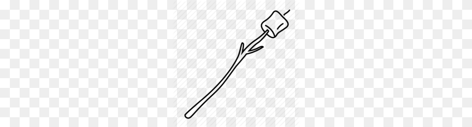 Black And White Camping Clip Art Clipart, Adapter, Electronics, Cutlery, Fork Png