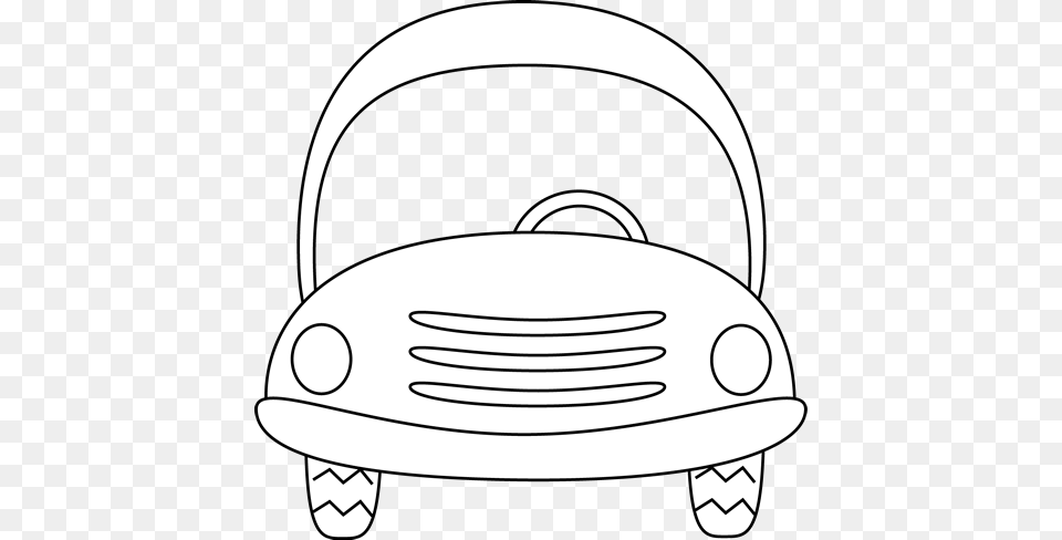 Black And White Car Clipart, Accessories, Bag, Handbag, Electronics Free Png