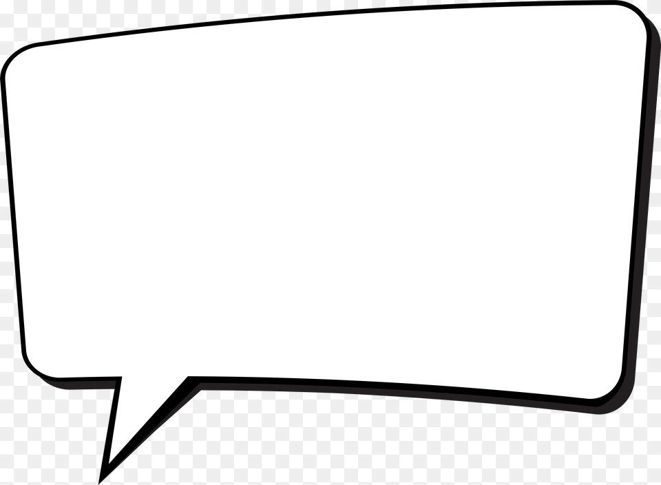Black And White Car Comic Speech Bubble Transparent Background, White Board, Sticker, Text, Paper Free Png