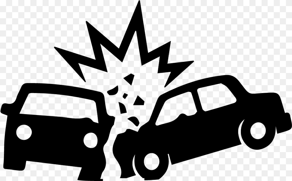 Black And White Car Crash Clipart Png