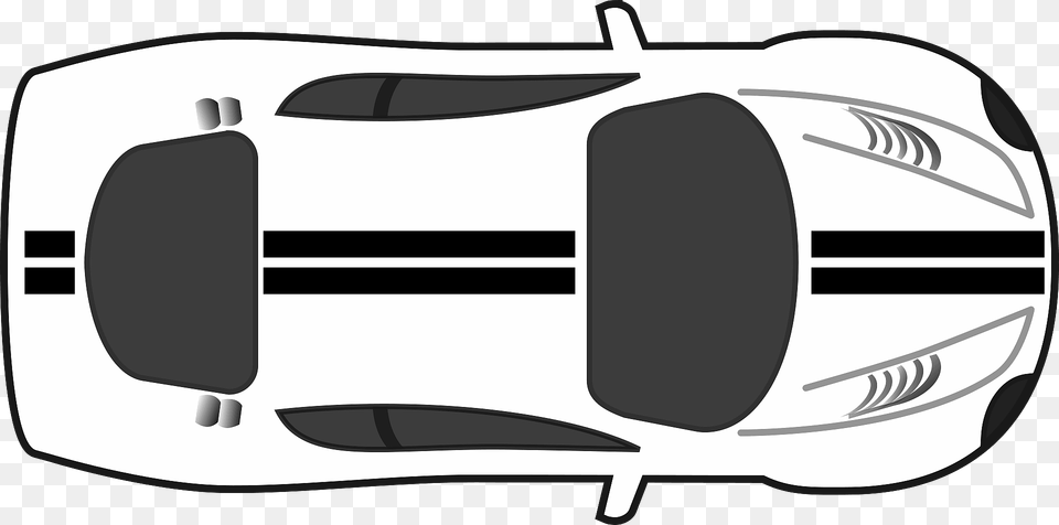 Black And White Car Top View Clipart, Bag, Transportation, Vehicle, Backpack Free Transparent Png
