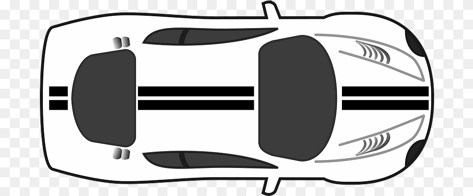 Black And White Car Racing Car Top View, Bag, Backpack, Transportation, Vehicle Free Transparent Png