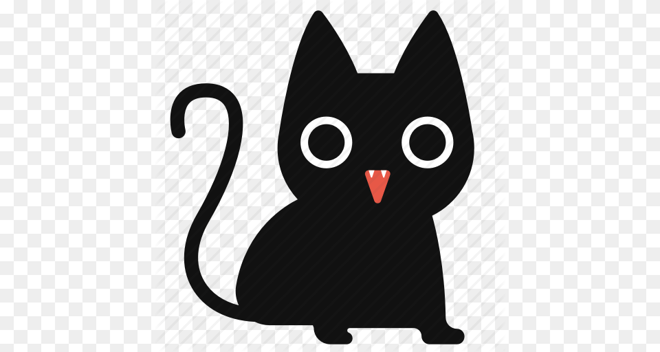 Black And White Cat Cartoon Desktop Backgrounds, Animal, Mammal, Pet, Silhouette Free Transparent Png