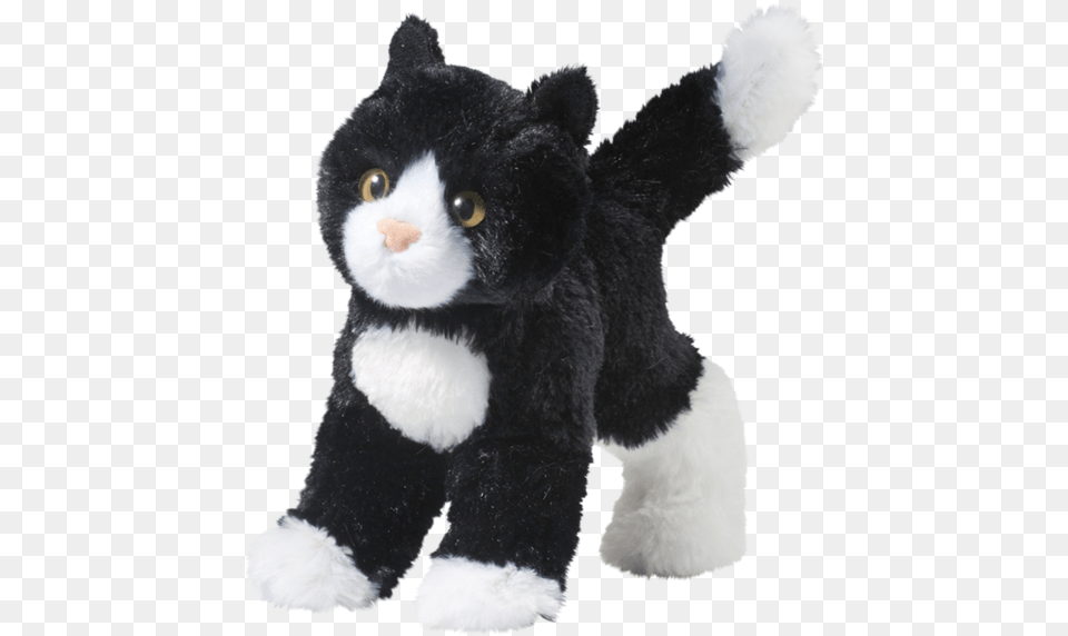 Black And White Cat Plushie, Plush, Toy, Animal, Bear Free Png Download
