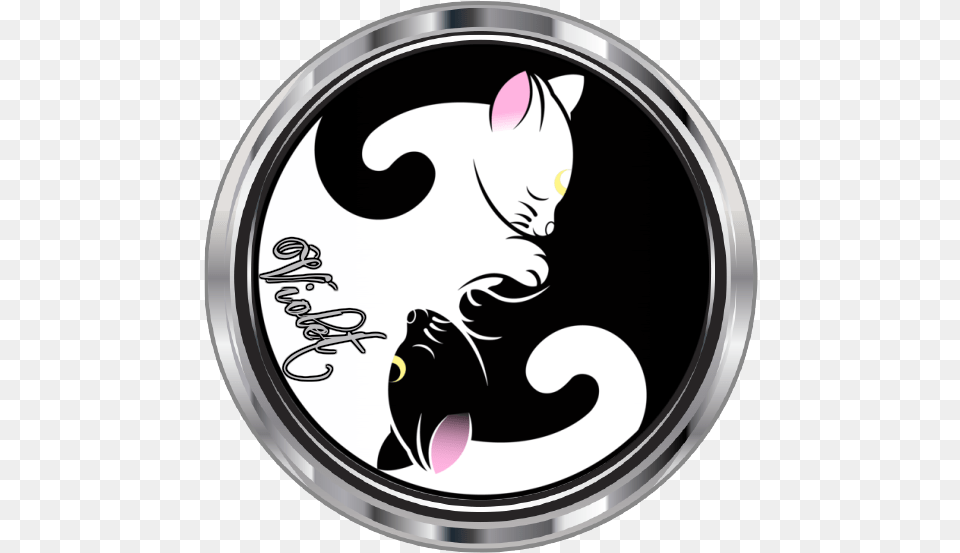 Black And White Cat Yin Yang Free Transparent Png