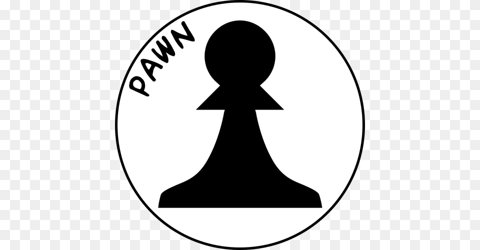 Black And White Chess Pawn, Silhouette, Disk, Stencil Png Image