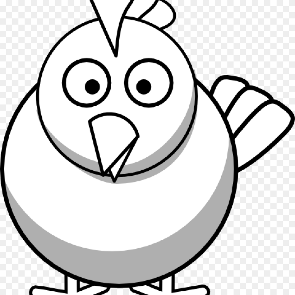 Black And White Chicken Clipart Clipart Download, Pottery, Cookware, Pot, Animal Free Transparent Png