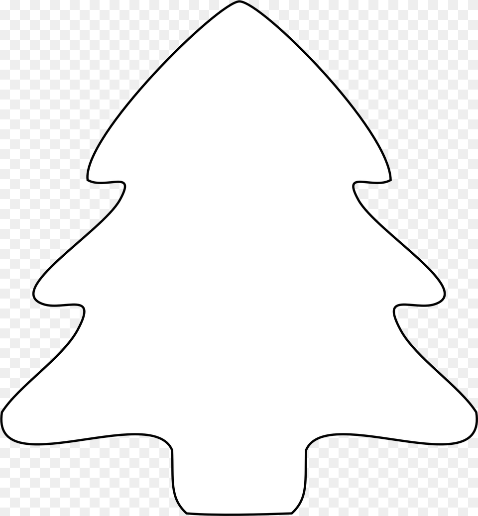 Black And White Christmas Tree Icon White Christmas Tree Clipart, Silhouette, Animal, Fish, Sea Life Free Transparent Png