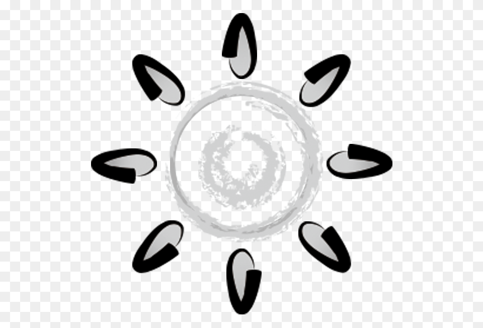 Black And White Circle, Cutlery, Stencil Png Image