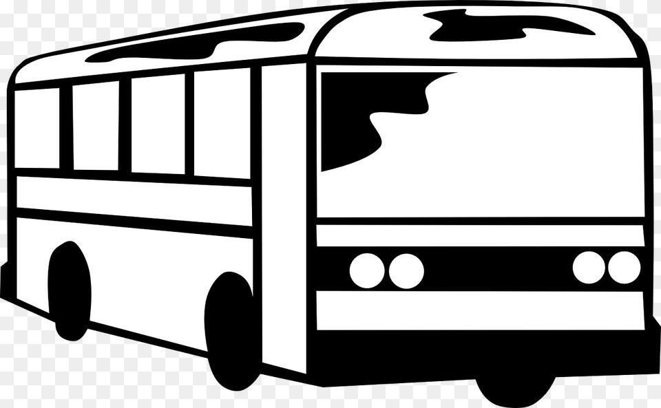 Black And White Clip Art Bus, Transportation, Vehicle, Tour Bus, Double Decker Bus Png