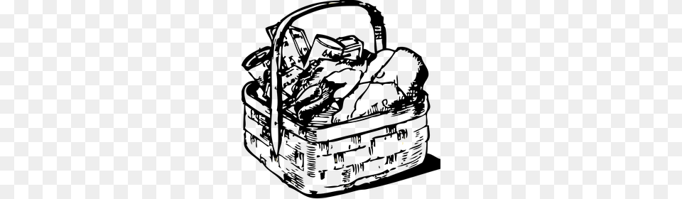 Black And White Clip Art Food Clipart Best Laundry Bag Clip Art, Basket, Ammunition, Grenade, Weapon Free Transparent Png