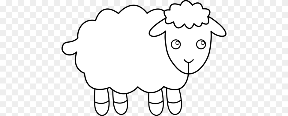 Black And White Clipart Of Lamb Black And White Sheep Projects, Livestock, Baby, Person, Animal Free Png