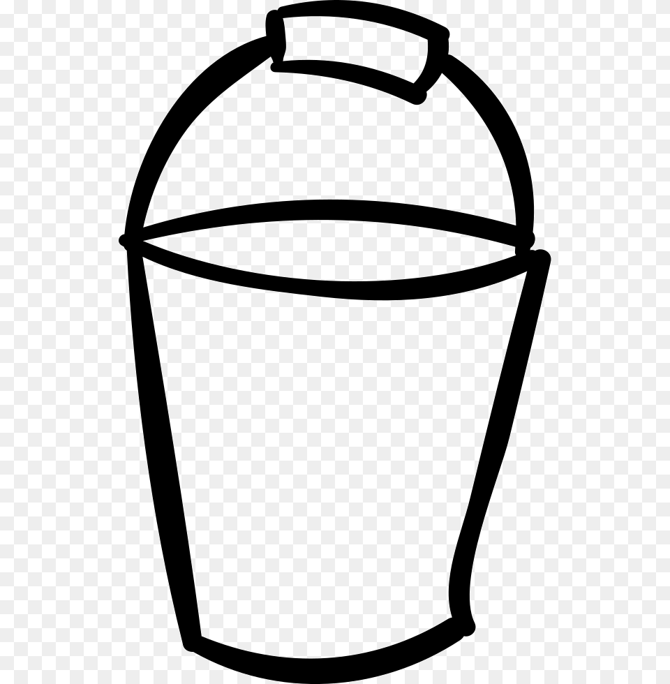 Black And White Clipart Watering Cans Bucket Drawing, Ammunition, Grenade, Weapon Free Transparent Png