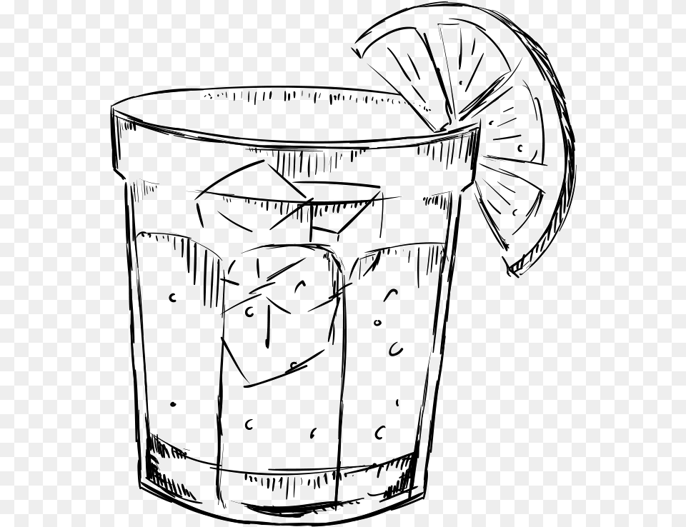 Black And White Cocktails Cocktail Black And White, Cup Free Transparent Png