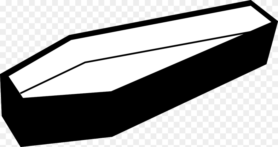 Black And White Coffin, Wedge Free Png