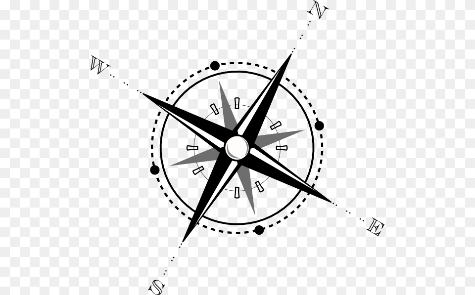 Black And White Compass Clip Art, Machine, Wheel Free Transparent Png