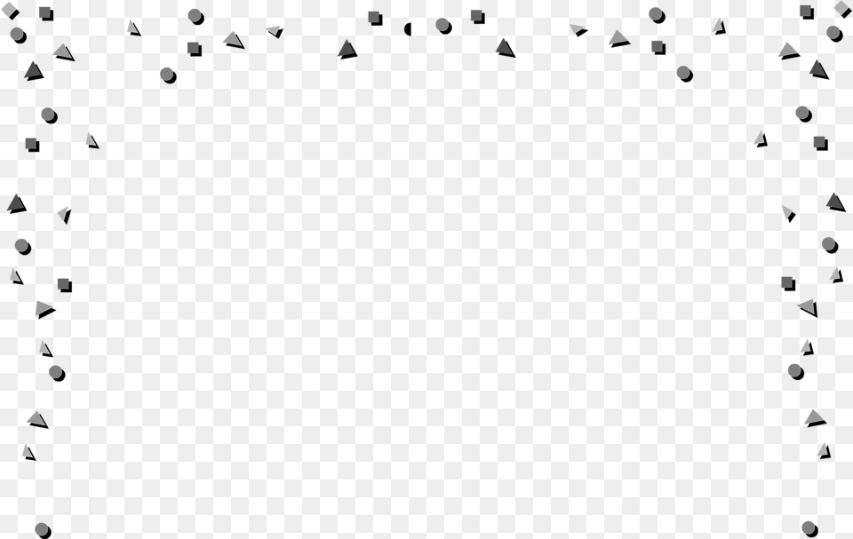 Black And White Confetti Free Transparent Png