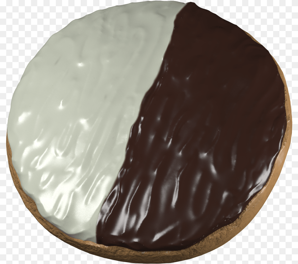 Black And White Cookie Chocolate, Cream, Dessert, Food, Icing Png