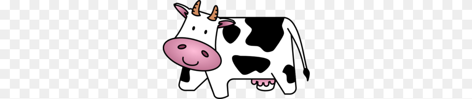 Black And White Cow Clip Art, Animal, Cattle, Dairy Cow, Livestock Free Png Download