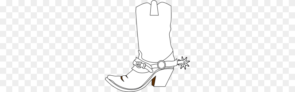 Black And White Cowboy Boot Clothing, Footwear, Shoe, High Heel Free Transparent Png