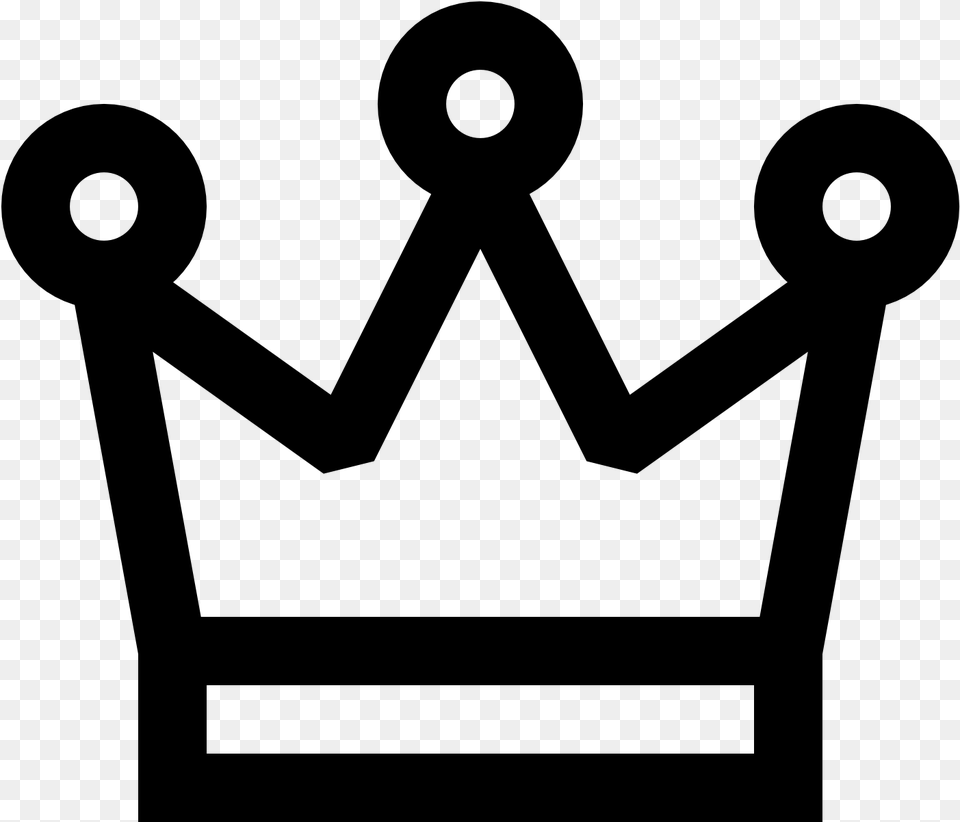 Black And White Crown Clip Art, Gray Free Transparent Png