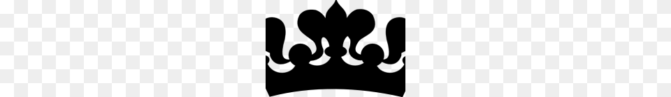 Black And White Crown Clipart Crowns Clipart Cute Borders Vectors, Gray Free Png