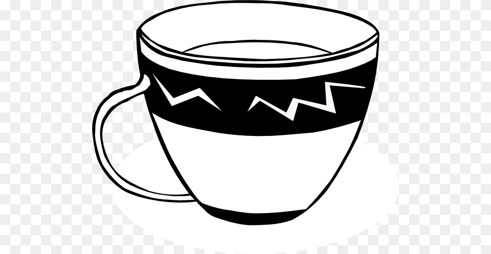 Black And White Cups, Cup, Beverage, Coffee, Coffee Cup Free Transparent Png