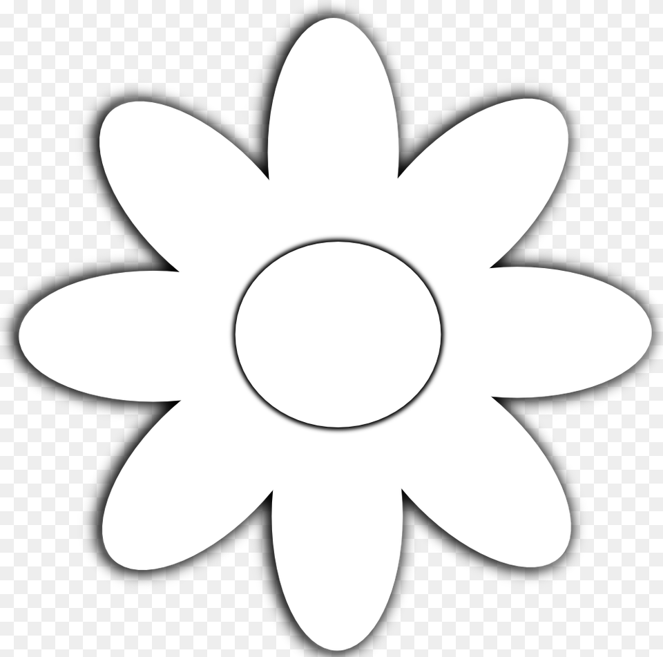 Black And White Daisy Clipart Image Information, Flower, Plant, Ammunition, Grenade Png