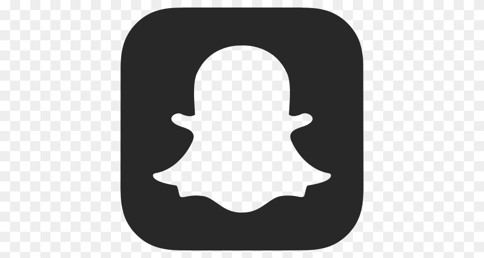 Black And White Dark Grey Snapchat Icon, Silhouette, Logo, Person, Symbol Png
