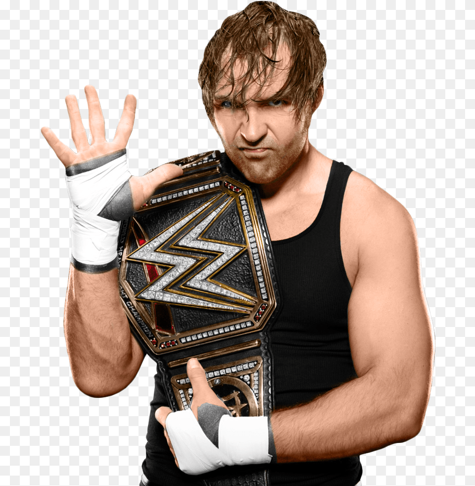 Black And White Dean Ambrose, Person, Hand, Body Part, Finger Png Image