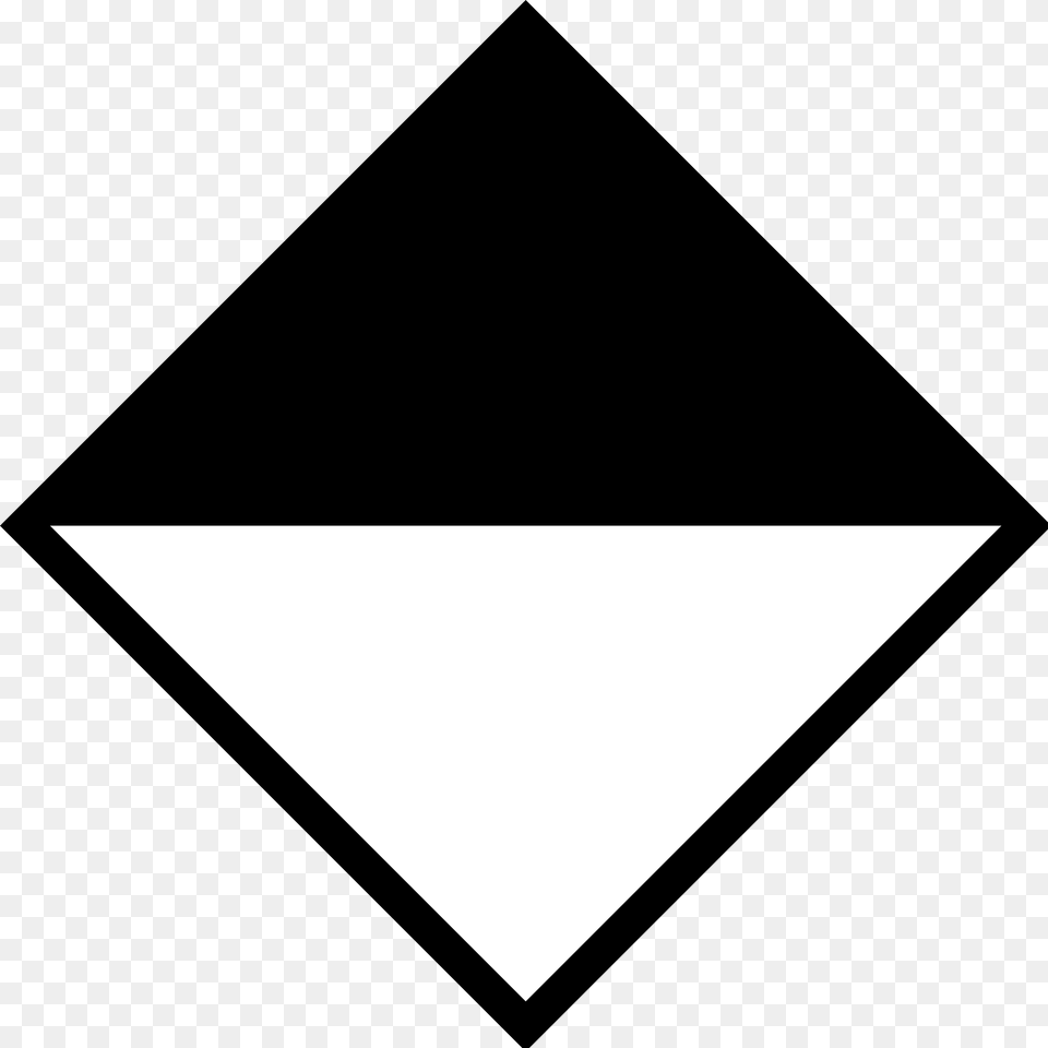 Black And White Diamond Shape, Triangle Free Png