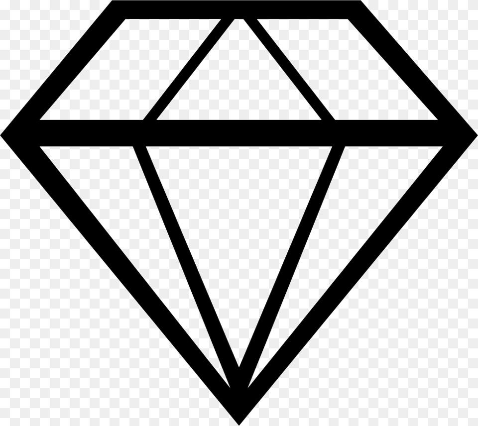 Black And White Diamond Svg Crystal Vector, Accessories, Gemstone, Jewelry Free Png Download